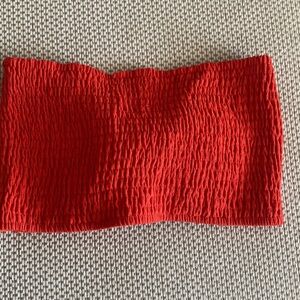 Lost + Wander Scarlet Smocked Top